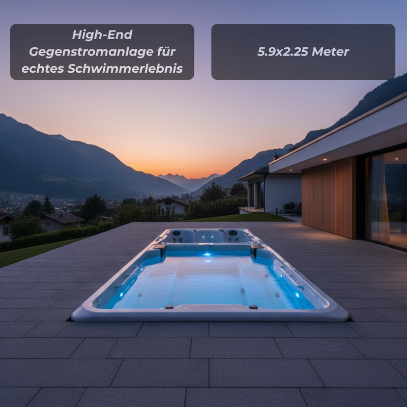 Swimspa Quantium One grigio perla