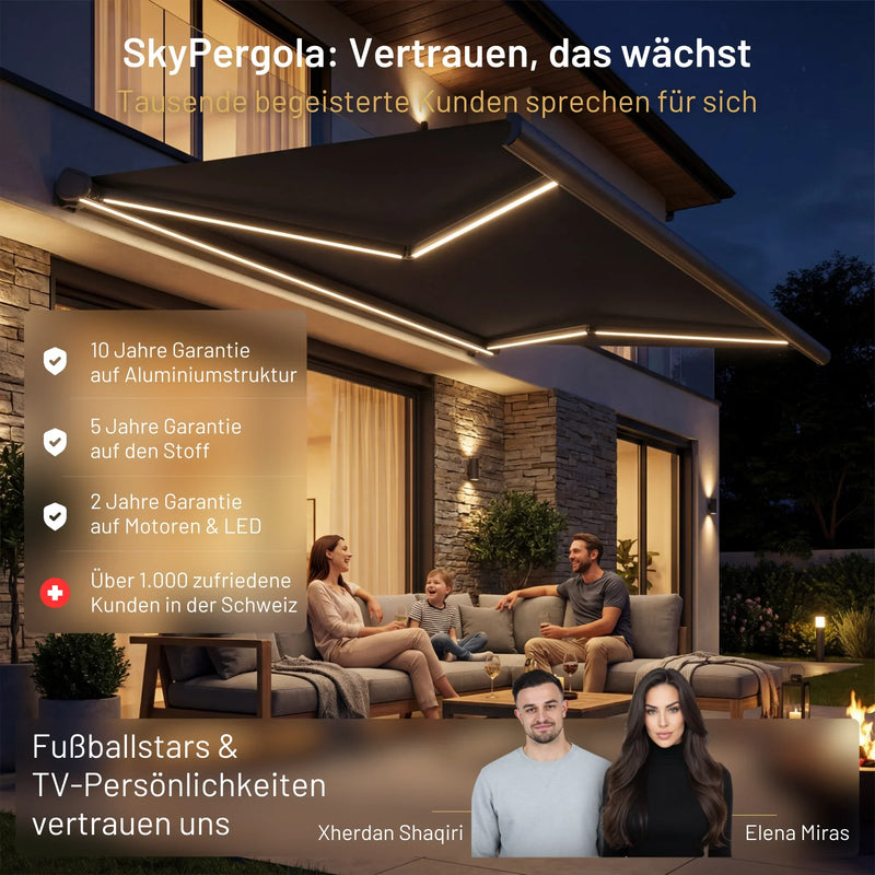 SkyPergola SkyShade Sonnenmarkise