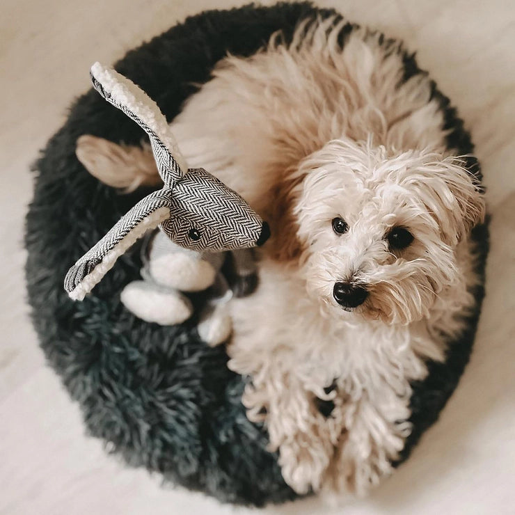 Weiches Donutbett für Hunde und Katzen