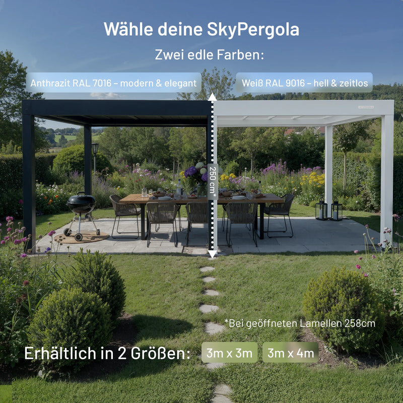 Pérgola Aluminio LED 3m x 3m