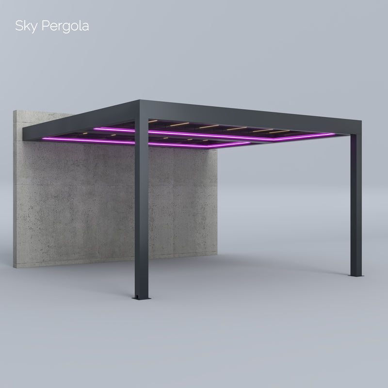 SkyGrand Master Aluminium Pergola LED 5m x 5m motorisiert NEU