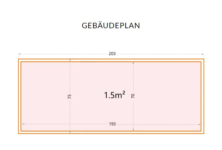 Bolthouse Fahrradbox 203cm x 75cm