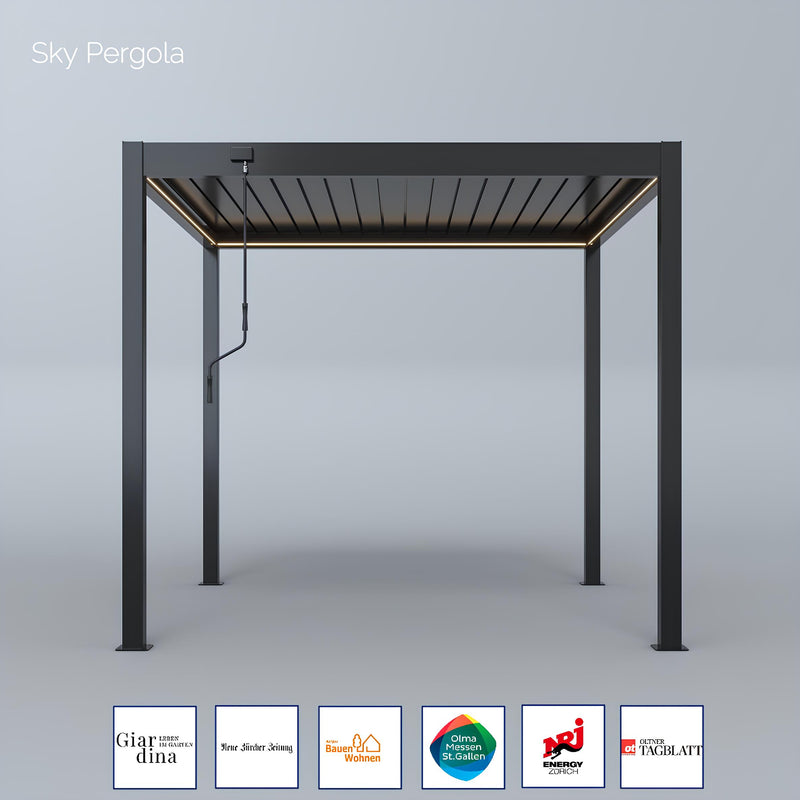 Pergola Aluminium LED 3m x 3m