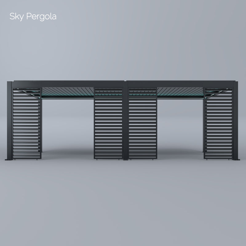 SkyMax Ultra Aluminium Pergola LED 4m x 8m motorisiert NEU