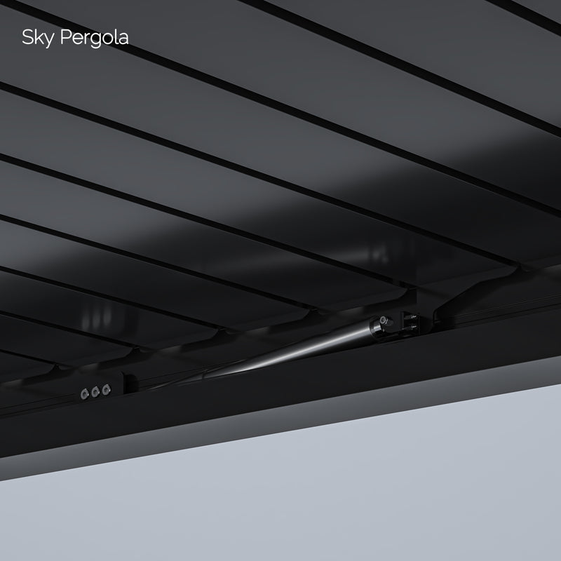 SkyMax Ultra Aluminium Pergola LED 4m x 8m motorisiert NEU