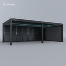 Sky Pergola Schiebbare Lamellenwand