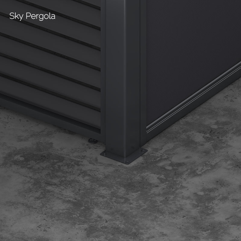 SkyMotion LED Aluminium Pergola 4m x 5m motorisiert NEU