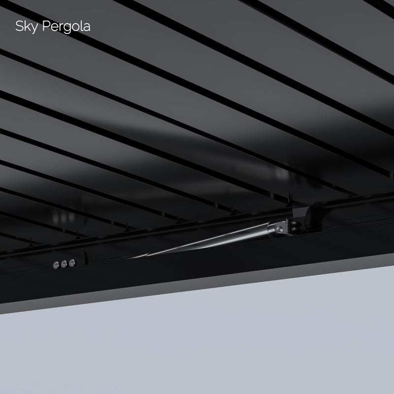 SkyMotion LED Aluminium Pergola 4m x 5m motorisiert NEU