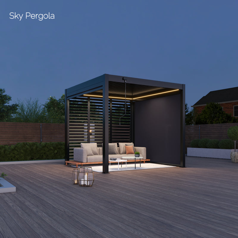 Pergola Aluminium LED 3m x 3m