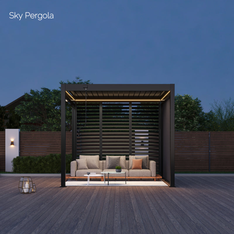 Pergola Aluminium LED 3m x 3m