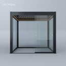 Sky Pergola Glas-Seitenwand