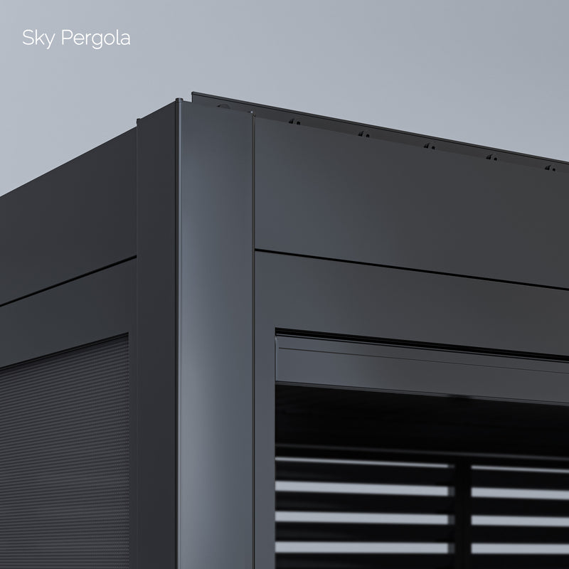 SkyMotion LED Aluminium Pergola 4m x 5m motorisiert NEU
