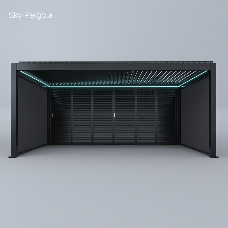 Sky Pergola Schiebbare Lamellenwand