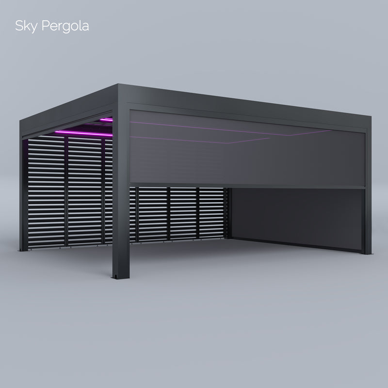 SkyGrand Master Aluminium Pergola LED 5m x 6m motorisiert NEU
