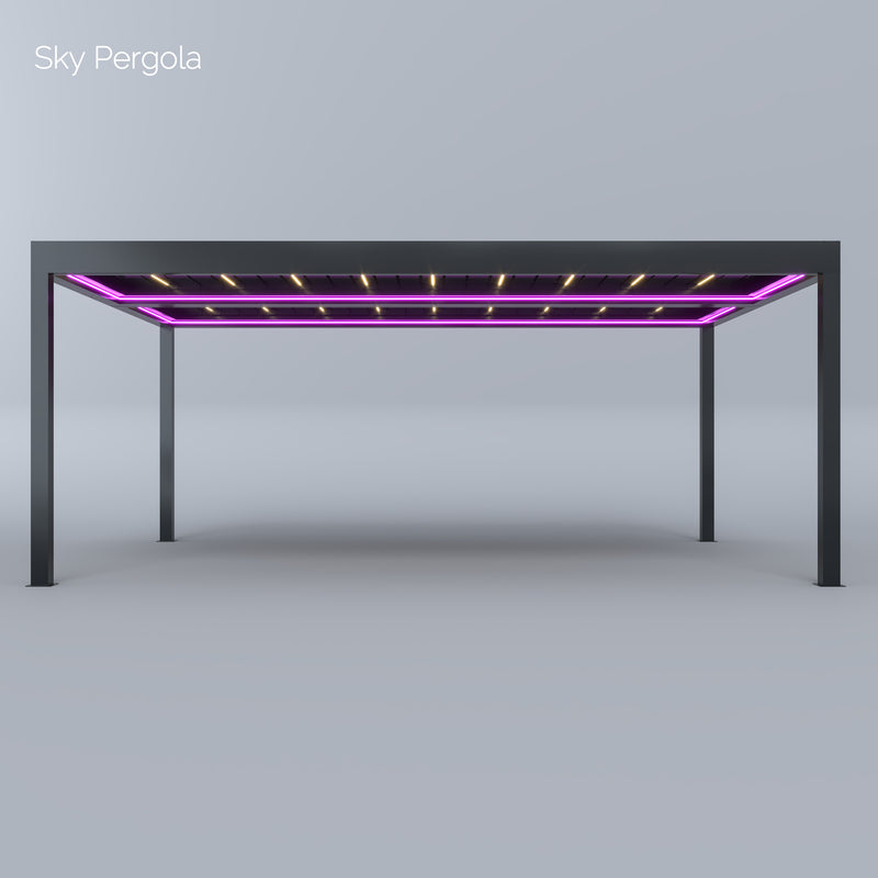 SkyGrand Master Aluminium Pergola LED 5m x 7m motorisiert NEU