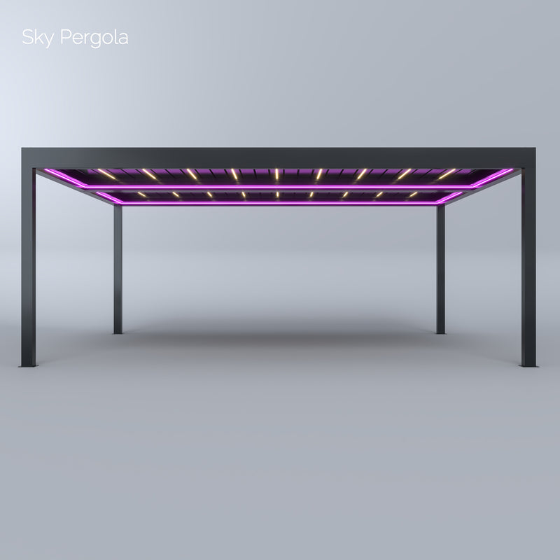 SkyGrand Master Aluminium Pergola LED 6m x 7m motorisiert NEU
