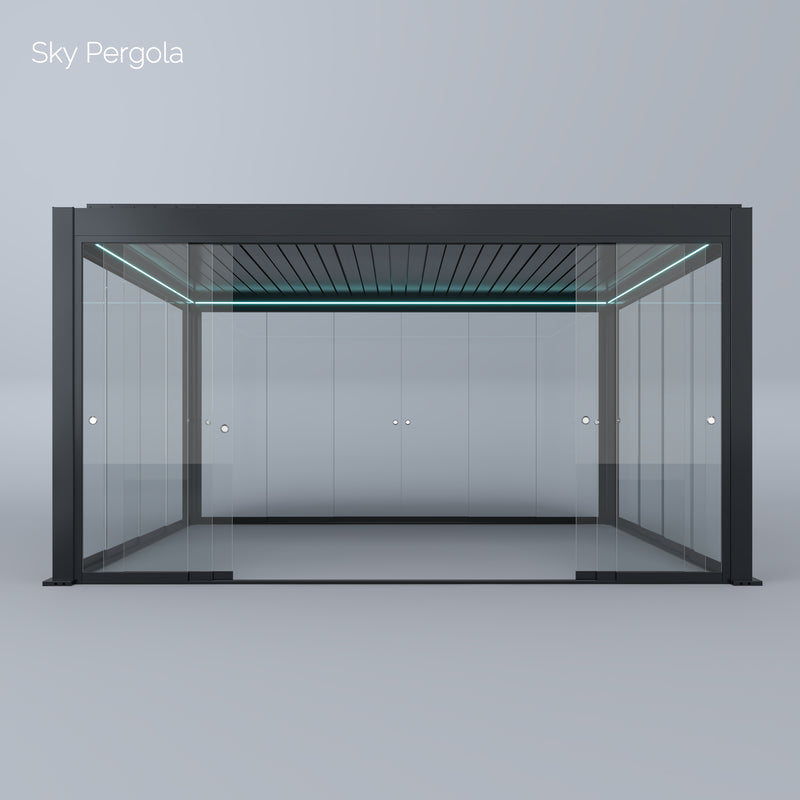 SkyMax Ultra Aluminium Pergola LED 4m x 5m motorisiert NEU