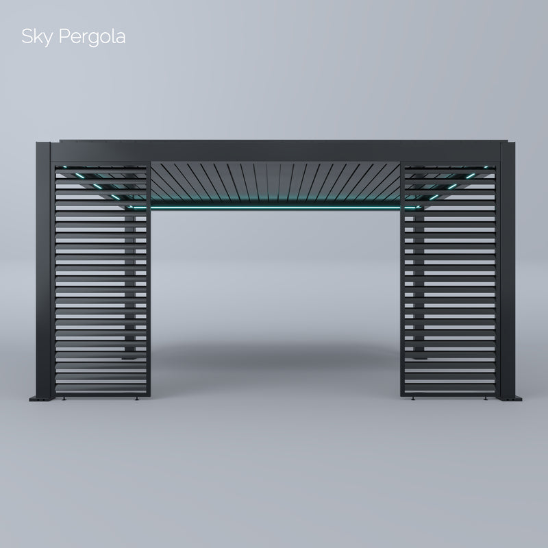 SkyMax Ultra Aluminium Pergola LED 4m x 5m motorisiert NEU