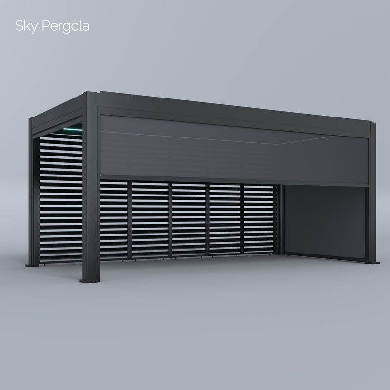 SkyMax Ultra Aluminium Pergola LED 3m x 6m motorisiert NEU
