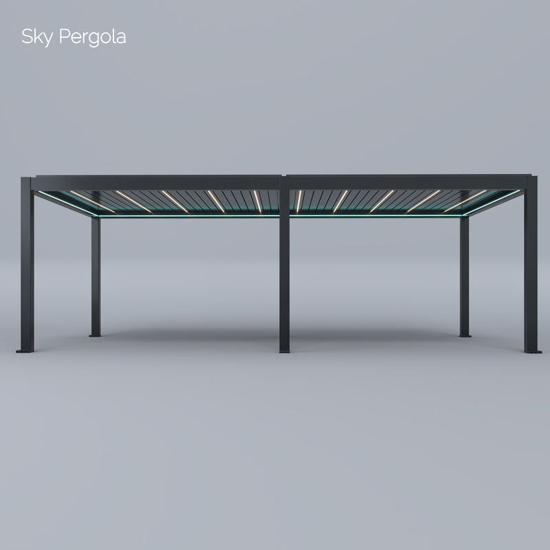 SkyMax Ultra Aluminium Pergola LED 4m x 7m motorisiert NEU