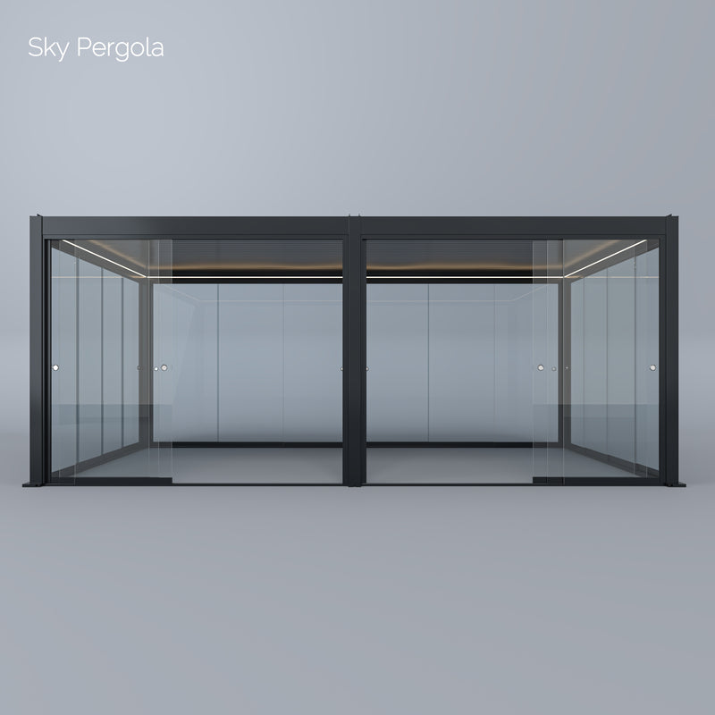 SkyMotion LED Aluminium Pergola 4m x 5m motorisiert NEU