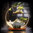 AquaLuxe Indoor Brunnen mit LED Ring und Nebeleffekt