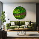 Moos-Bild Pinecone Stream Durchmesser 60cm