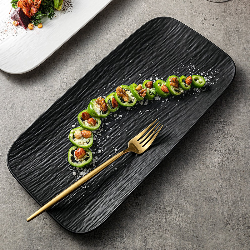 Verona Sushi Teller 4er Set Schwarz