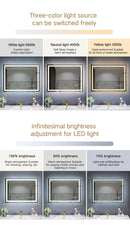 Mirrora high-end LED mirror with all functions 180 cm x 80 cm