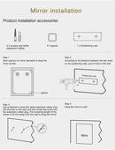 Mirrora high-end LED mirror with all functions 180 cm x 80 cm