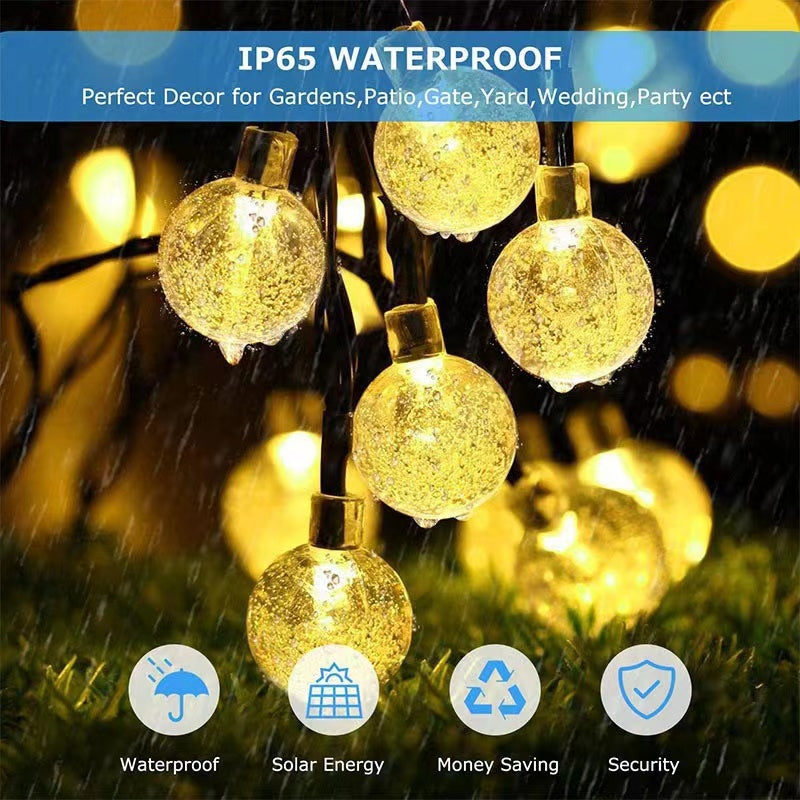 Horizon fairy lights for privacy screen