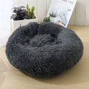 Soft donut bed for dogs and cats
