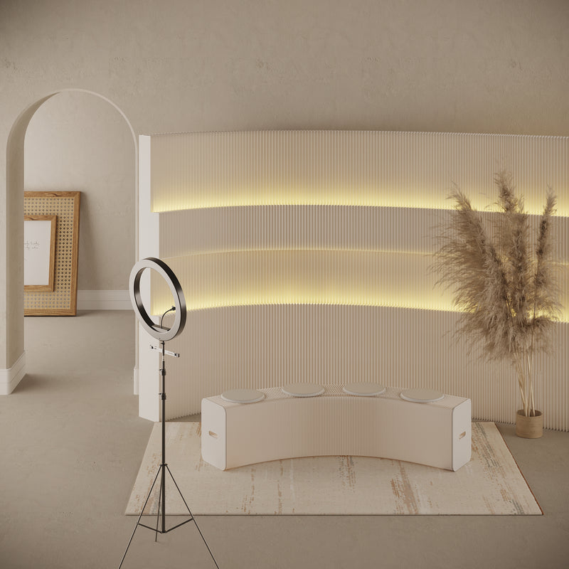 iPaper Luminex Pro partition wall with LED 210cm x 300cm