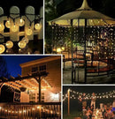 Horizon fairy lights for privacy screen