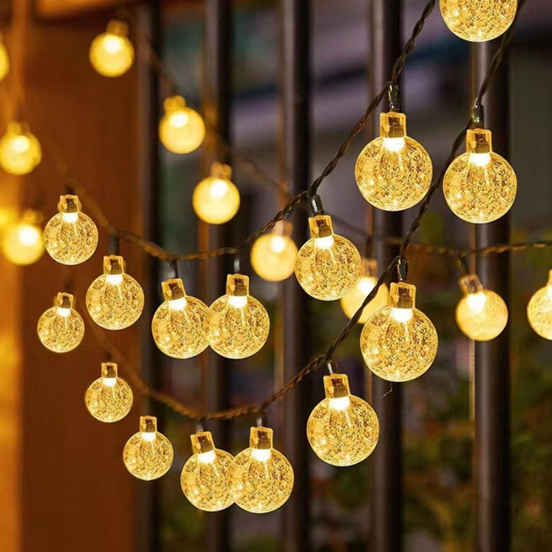 Horizon fairy lights for privacy screen