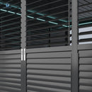 Sky Pergola sliding slatted wall