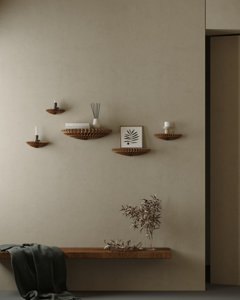 iPaper Luna Wall Organizer Brown Wall Decoration