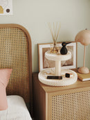 iPaper Lotus Plate White Bedside Table Shelf