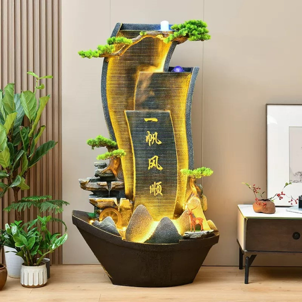 Water fountain indoor/outdoor Fermo illuminated