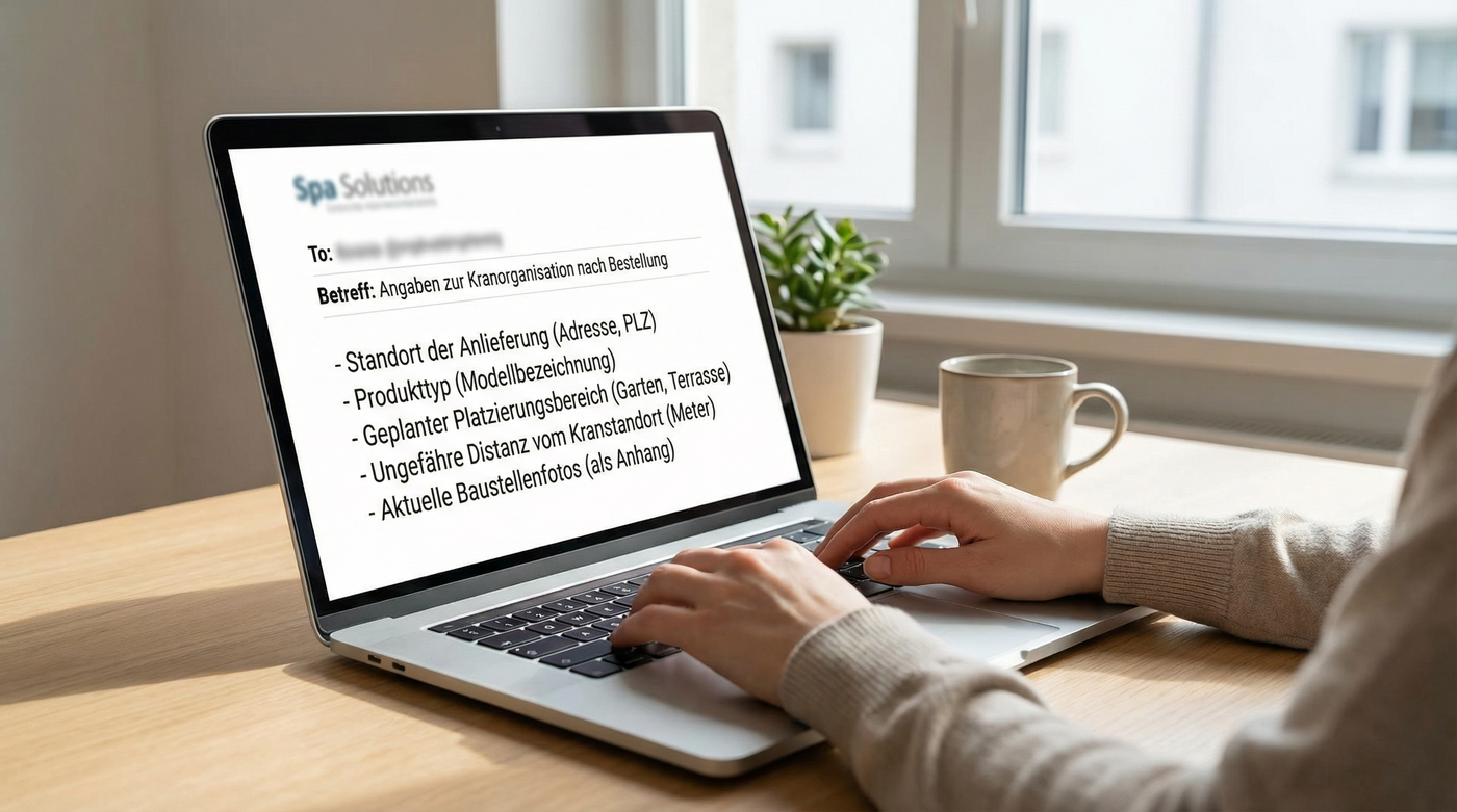 Schritt 2: Benötigte Informationen per E-Mail übermitteln