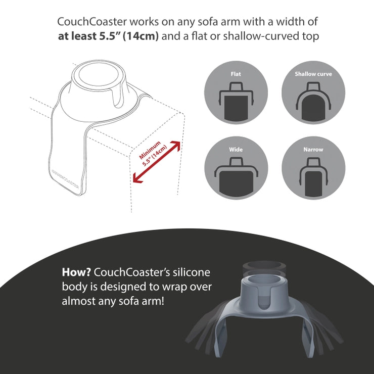 Couch Coaster black