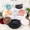 Soft donut bed for dogs and cats