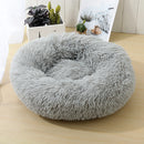 Soft donut bed for dogs and cats