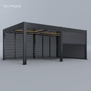 Exhibition model: SkyMotion LED aluminium pergola 4m x 5m motorized (LED only in frame)