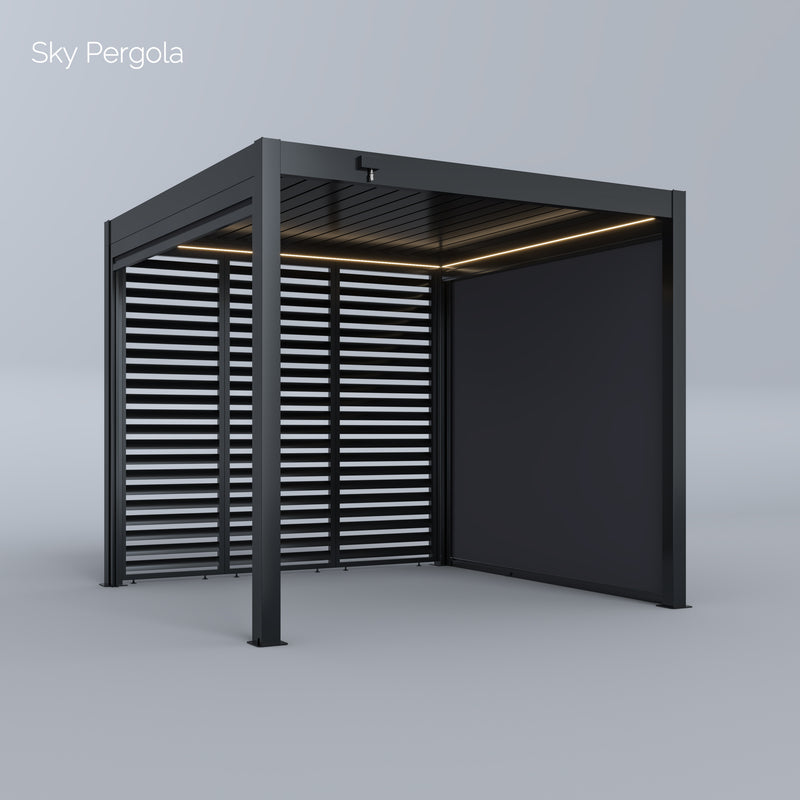 Sky Pergola side roller blind made to measure Motorized