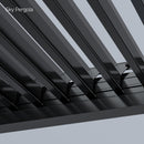 Exhibition model: SkyMotion LED aluminium pergola 4m x 5m motorized (LED only in frame)