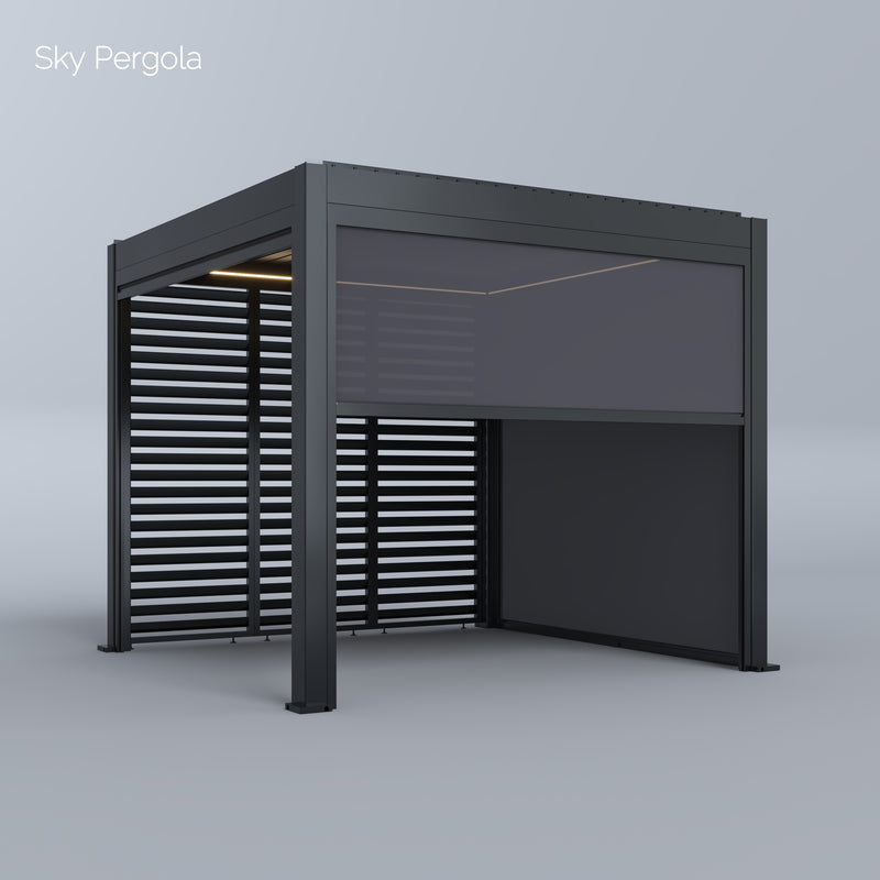 SkyPergola SkyMotion LED aluminum pergola