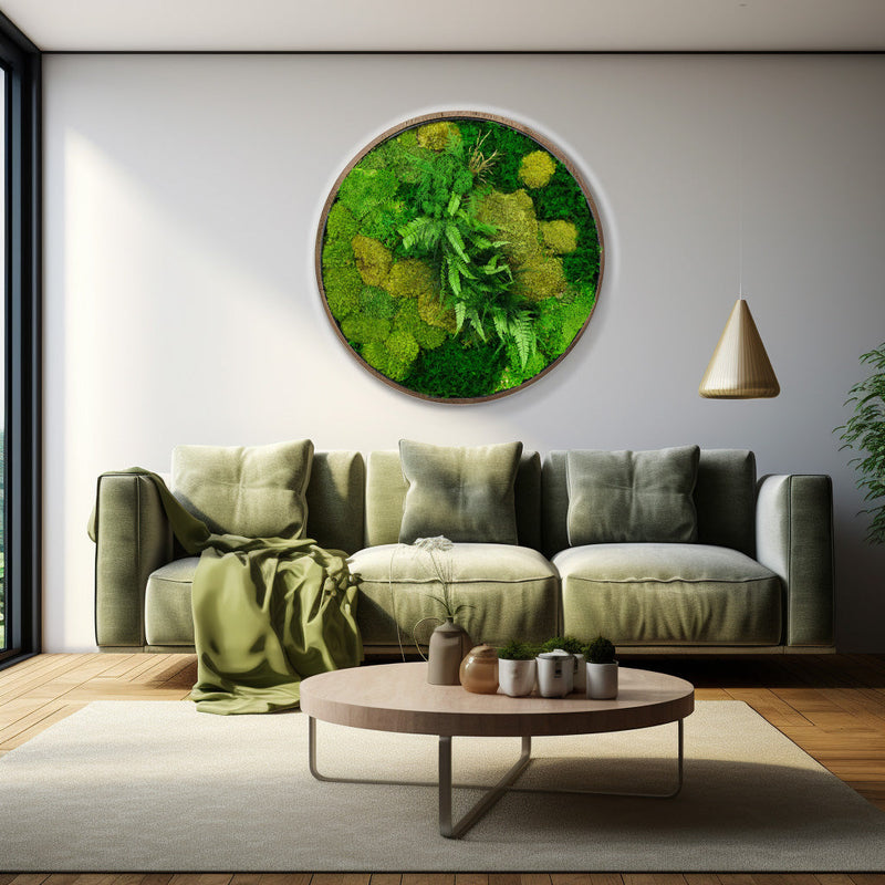 Moss picture diameter 60cm