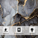 Marble look shower curtain