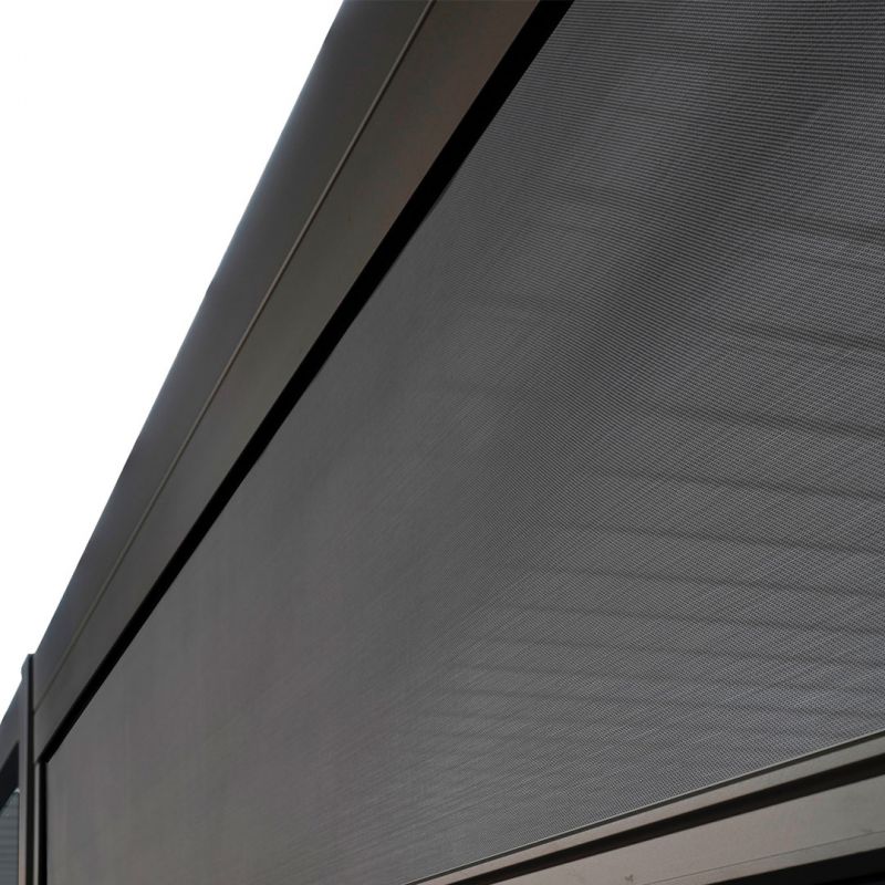 Aluminum pergola roller blind Athracite